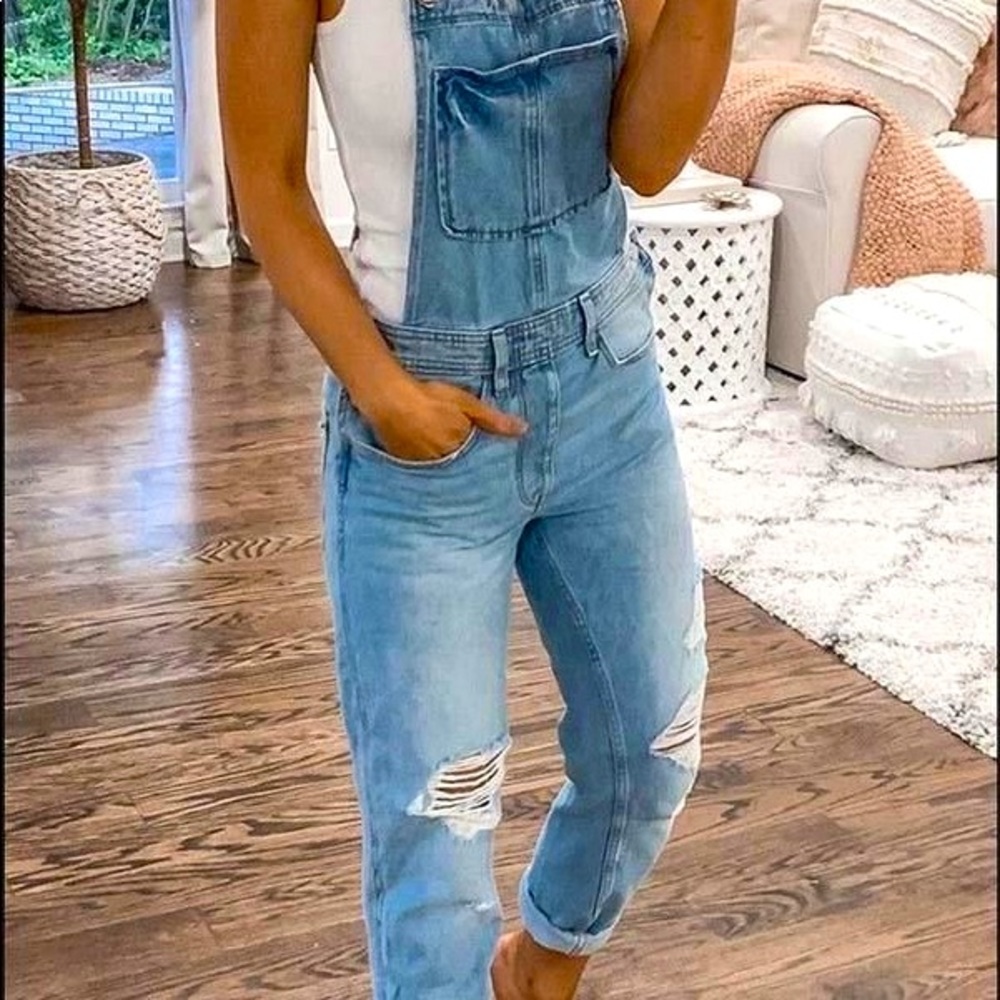 Distressed  OverAlls